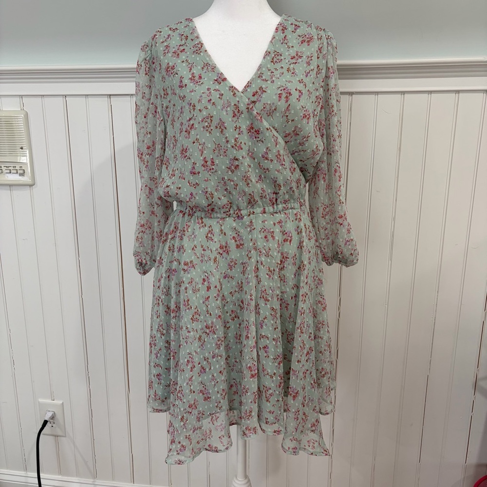 Walter Baker Chiffon Flowy Mini Dress (L)